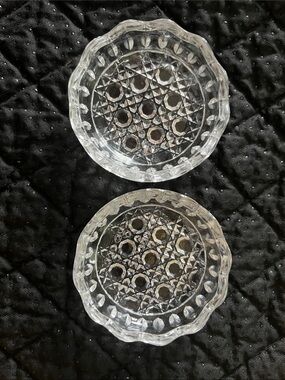 Vintage Anna Hutte Bleikristall 24% Lead Crystal Small Covered Trinket Box, 3" D